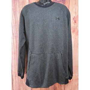 Under Armour Mens Gray Heather Pullover Sweatshirt 2XL